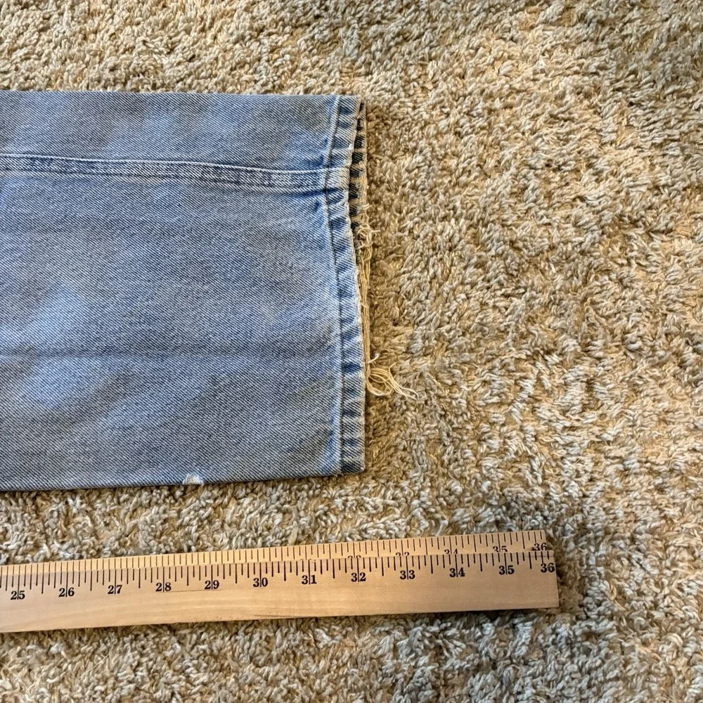 Vintage Y2K Carhartt Denim Carpenter Jeans Distressed Men's 34x32